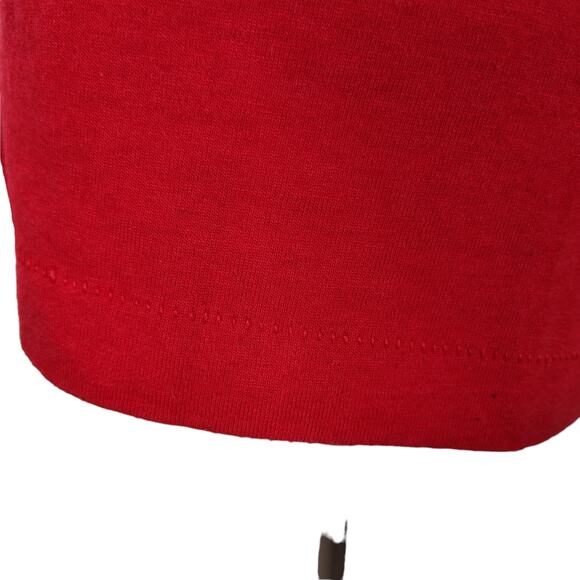 Vintage 80s Screen Stars Red Single Stitch Southwest Puffy Paint Tee USA Size S - Picture 9 of 12